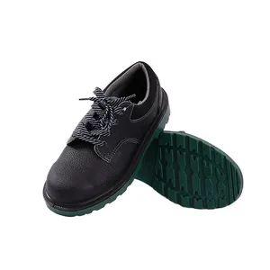 Honeywell marca moda negro antideslizante impermeable cuero punta de acero zapatos de seguridad para hombres industria pesada
