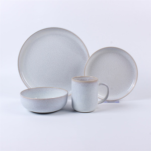 <span class=keywords><strong>Service</strong></span> de vaisselle <span class=keywords><strong>en</strong></span> grès Plats émaillés réactifs, <span class=keywords><strong>beige</strong></span> - Product Image 1