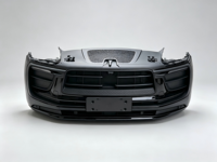Cubierta de Parachoques Delantero con Conjunto de Ventilador de Refrigeración del Radiador para Porsche Macan 95B 2014-2024, Kit Completo de Refrigeración Delantera