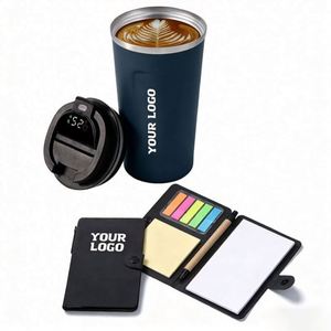 Promo Business Gift Led Lid Temperature Metal Double Walled Insulated Coffee <b>Smart</b> Mug Cups With Personalise Logo - Product Image 1