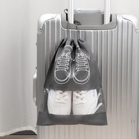 Sacs de rangement non tissés multi-tailles avec cordon de serrage, pochettes organisatrices pour armoire, placard et voyage