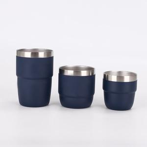 Tasse à expresso/café de 4 oz, en acier inoxydable 18/8 avec revêtement en céramique, compatible avec la plupart des machines à expresso, tasse à double paroi isolée sous vide - Product Image 4