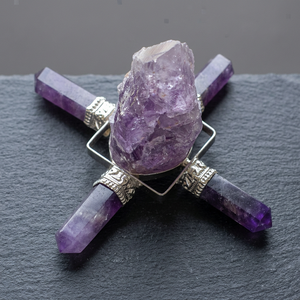 Amethyst raw energy healing Healing generator for sale Raw <b>crystal</b> energy generator Amethyst healing generator - Product Image 2