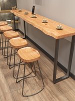Table haute rectangulaire en bois massif pour comptoir de bar, table de salle à manger, table de café, style américain, personnalisable, pour la maison