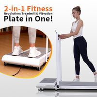 Tapis de course pliable en alliage d'aluminium de haute technologie pour l'exercice cardiovasculaire et la musculation, portable, mécanique, avec vibrations et affichage LED de qualité