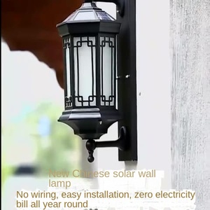 Ventes d'usine allée applique extérieure étanche rétro balcon Led jardin cylindre solaire 220v 80 aluminium nouveauté éclairage - Product Image 6