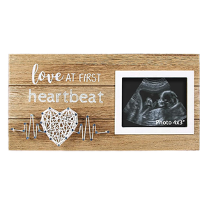 Ceyi Nouveaux cadeaux pour la fête des mères, annonces <span class=keywords><strong>de</strong></span> <span class=keywords><strong>grossesse</strong></span> pour le premier battement <span class=keywords><strong>de</strong></span> cœur, cadre photo en bois <span class=keywords><strong>de</strong></span> 6 pouces pour échographie, design moderne pliable <span class=keywords><strong>à</strong></span> fixer au mur - Product Image 1