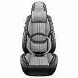 Funda y Cojín Universal para Asiento de Coche Cuatro Estaciones, Superventas, Cobertura Total, Transpirable, PU/Algodón, Ajuste Estándar, Estilo Deportivo - Product Image 4
