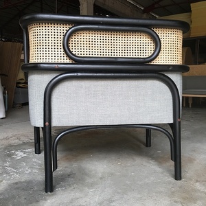 Sofá Individual de Madera de Caña Targa Gebruder Thonet Vienna - Product Image 3