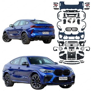 กันชนรถสำหรับรถ BMW X6 G06 2019-2022อัพเกรดเป็น F96 <span class=keywords><strong>X6M</strong></span> รวมกระโปรงด้านข้างคิ้วกันชนหน้าด้านหลัง - Product Image 1
