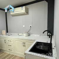 Maison conteneur extensible de luxe de haute qualité sur mesure de 20 pieds, 3 chambres, design moderne, panneau sandwich en acier, bureau/appartement/villa
