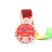 Médaille vierge 3D personnalisée en gros Médaille professionnelle en métal doré Médaille de sport de course à pied Marathon