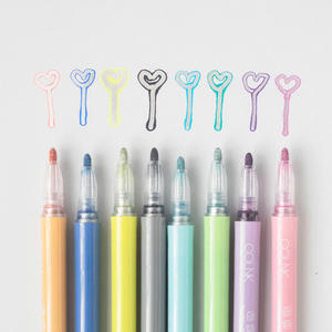 Marqueur de contour non toxique à double ligne, couleur métallique, pour l'art, le bricolage, la peinture et le dessin - Product Image 2