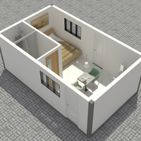 Maison modulaire mobile à faible coût, conteneur moderne, préfabriqué, portable, petites maisons prêtes à être expédiées