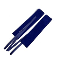 Vente en gros de mini pochettes en velours bleu haut de gamme, sacs de voyage, enveloppes pour bijoux, pochettes cadeaux