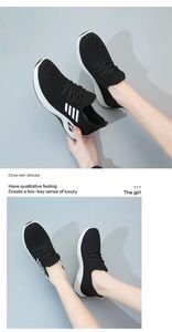 Chaussures de course pour femmes YATAI imperméables, respirantes et confortables, nouvelle collection printemps, légères et blanches - Product Image 6