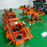 Petite machine manuelle à briques d'argile, machine électrique à briques d'argile emboîtables, machine hydraulique diesel entièrement automatique à briques d'argile