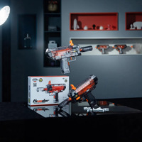 Pistolet lanceur de pétards Factory Delta MP7 en plastique, alimenté par piles, jouet de tir à balles souples