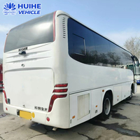 Autocar de tourisme de luxe Higer 35 places, autocar de transport de passagers, moteur diesel, coffre à bagages super grand