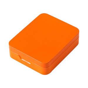 Portable Metal Tea Canister 2355C Flip Lid Brushed Finish Travel <b>Storage</b> <b>Box</b> For Rock Tea <b>Small</b> Size - Product Image 5