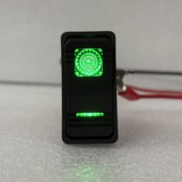 Interrupteur à bascule 12V 24V DC ON-OFF ON-OFF-ON SPST DPST 2-10 broches pour marine, camping-car, bateau, voiture avec indicateur LED multicolore