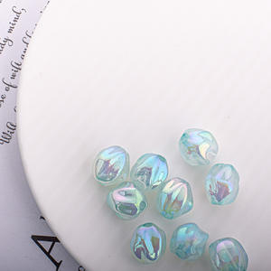Perles acryliques en vrac en gros 14mm Fig perles acryliques plaquées UV pour la fabrication de bracelets à bricoler soi-même - Product Image 3
