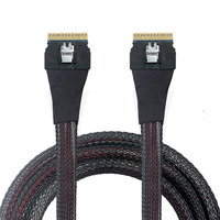 Kabel USB Internal Chassis Server Slim SAS 8654 8i ke SFF-8654 74P Ramah Lingkungan Konduktor Tembaga Murni Selubung PVC