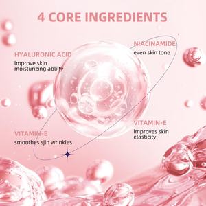 Suero Facial Orgánico de la Mejor Calidad OEM para el Cuidado de la Piel, Unifica el Tono de la Piel, Suaviza las Arrugas, Suero Facial 4 en 1 - Product Image 3