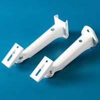 Poteau de Surveillance Universel Extérieur/Intérieur en ABS Blanc et Acier Inoxydable, Réglable, Étanche et Résistant aux Intempéries, de Haute Qualité