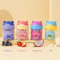 Collations saines pour enfants Aimo aux fraises, aux bleuets et autres fruits, riches en probiotiques, prix de gros d'usine.