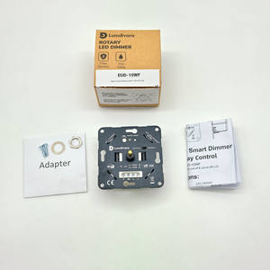 <span class=keywords><strong>Variateur</strong></span> <span class=keywords><strong>LED</strong></span> WiFi, interrupteur rotatif encastré adapté aux <span class=keywords><strong>LED</strong></span> et ampoules halogènes à intensité variable 100-300W, sans couvercle - Product Image 5