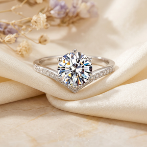 Trendy Jewelry 14K Solid Gold 3CT Brilliant Cut Halo Ring Band Moissanite Diamond GRA Certified Prong Set Luxury Wedding Ring - Product Image 2