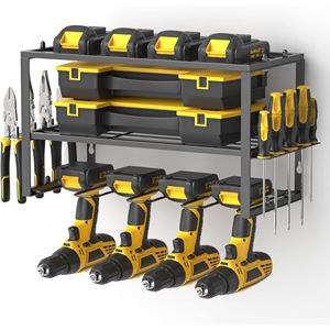 Power tool storage rack, electric drill tool holder, heavy-duty tool <b>shelf</b>, <b>wall</b>-<b>mounted</b> floating tool rack - Product Image 1