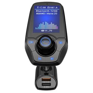 Agetunr T26D Bluetooth FM <span class=keywords><strong>modulador</strong></span> 3 USB carga rápida tarjeta SD Puerto AUX Bluetooth coche FM Mp3 reproductor de música coche transmisor FM - Product Image 5