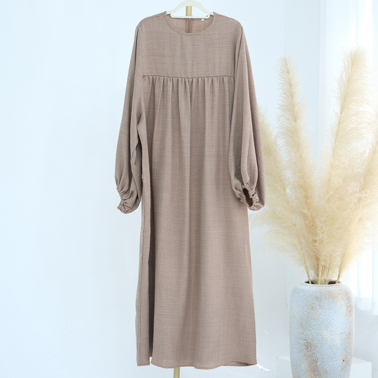 long sleeve breastfeeding dress medium khaki Modest Breastfeeding Dress Robe