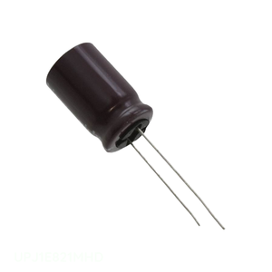 Condensateur 820 uF CAP ALUM 820UF 20% 25V RADIAL TH Through Hole UPJ1E821MHD - Distributeur agréé - Product Image 1