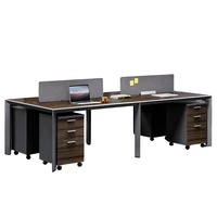 Fabricant de mobilier de bureau de haute qualité, tables de poste de travail modernes avec séparateur