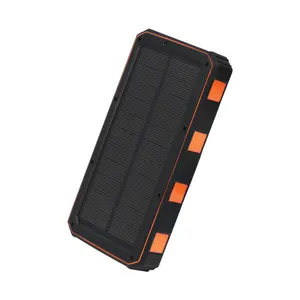 Waterdichte Outdoor Solar Power Bank Hoge Capaciteit 26800Mah Solar Charger Micro Usb/C Type Opladen Backup Led Camping licht