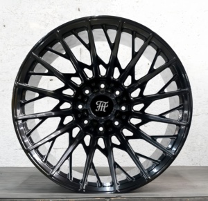 Ruedas de SUV forjadas HT 20-24 pulgadas negro profundo cóncavo 5 6 8 Lug Custom Offset Monoblock 6061-T6 para Jeep Wrangler JK JL JT SUV - Product Image 4