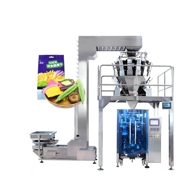 Vffs Multihead Weigher Mushroom Bag Filling Machine Pouch Dried Vegetable Okra Packing Machine