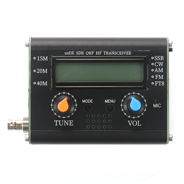 usDX SDR QRP Transceiver 3 band full mode HF transceiver with hand microphone