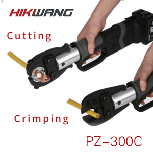 Outil de sertissage et de coupe hydraulique électrique PZ-300C pour cosses de câble ou câbles CU/AL, pince multifonctionnelle à <span class=keywords><strong>2</strong></span> mâchoires - Product Image 2