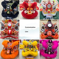 Tête de Lion de Danse sur Mesure, Mascotte, Équipement de Spectacle, Artisanat Traditionnel Chinois, Fabrication ODM