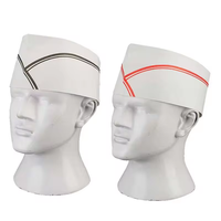 Chapeau de chef jetable en papier pour restaurant, vente chaude