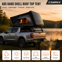 Tente de toit rigide en ABS, garantie 5 ans, imperméable, 4 personnes, double couche, 4 saisons, une chambre, protection solaire UV50+, montage rapide