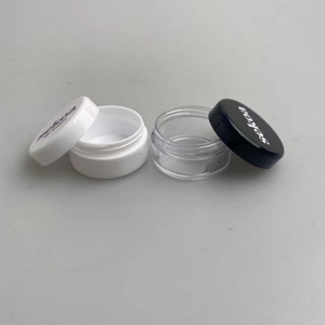 2025 nuevo listado 3G 5G 10g caja de polvo transparente Mini tarros de plástico redondos portátiles para cremas - Product Image 5