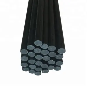 Varilla redonda flexible de fibra de carbono sólida, 4,5mm, 5mm, 8mm, 10mm, 11mm, 16mm