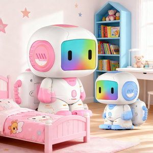 Lucky Toys Robot de control remoto inteligente Charla de voz Juguete educativo deslizante de cuatro ruedas para niños Juguete de aprendizaje - Product Image 3