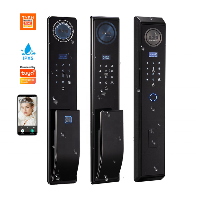 TYSH 3d Face Recognition Smart Door Lock With Camera Cerradura Wifi Biometric Fingerprint Security Fully Automatic Smart Lock