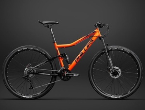 Bicicleta de Montaña Nueva OEM en Stock, 26, 27.5, 29 Pulgadas, 24, 27, <span class=keywords><strong>30</strong></span> Velocidades, Doble Amortiguación, Naranja, con Frenos de Disco, para Adultos - Product Image 2